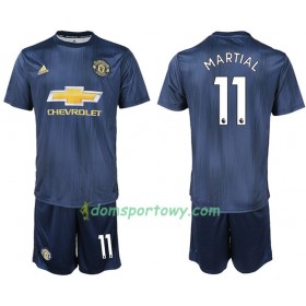 Koszulka Manchester United MARTIAL 11 Dziecięcy Trzeci Koszulki Piłkarskie 2018-2019 Krótki Rękaw